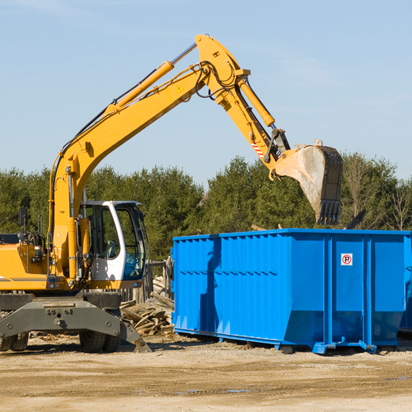 what happens if the residential dumpster is damaged or stolen during rental in Lesterville SD